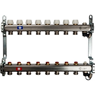 Коллектор 8-вых. нерж.ст. без расходомер. (SMS 0932 000008) STOUT