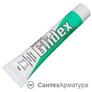 Смазка силиконовая SUPER GLIDEX 50г. (24) для монтажа канализации