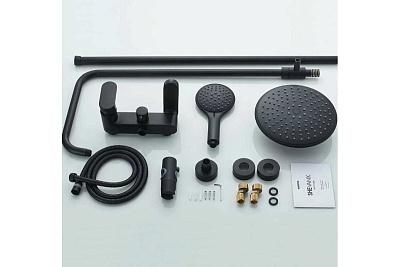 Душ. система SHEVANIK черная S8736H