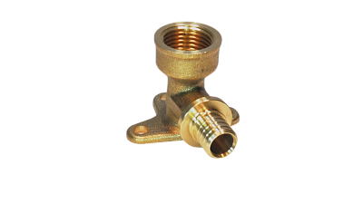 Угольник с креплением латунный 16х1/2'' вн. резьба  (HFWQE00057) Hipex (50)