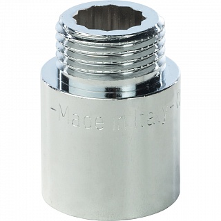 Гайка удл. 1/2"  25мм ХРОМ (150/10) SFT-0002-001225  STOUT