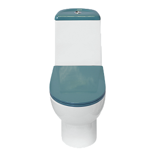 Унитаз-компакт "BESTComfort Бирюзовый " сиденье мультилифт (Самара) АКЦИЯ!