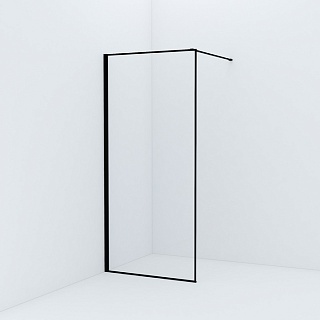 Душевая перегородка Walk In, черный 90x195, Slide, IDDIS, SLI8BS9i23