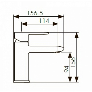 Смес д/раковины Kaiser Estilo ф35 (62011)