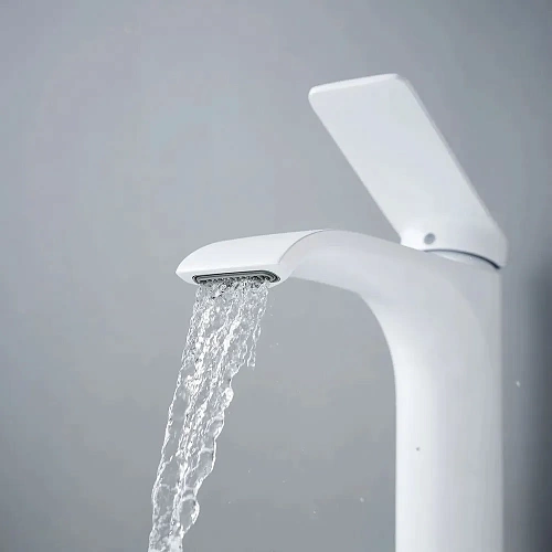 Смеситель д/раковины SHEVANIK белый мат. S4101C