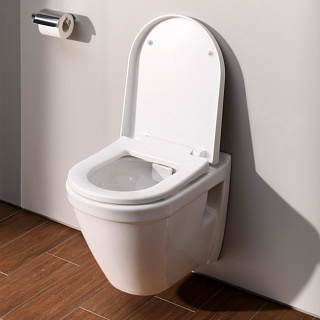Унитаз подвесной VITRA S50 с Rim-ex с тонким сиденьем (7740В003-0075 + 110-003-019)