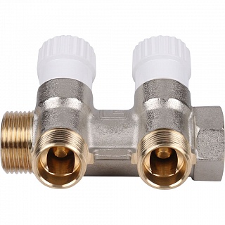 Коллектор распределительный 3/4  2 контура 1/2 (SMB 6851 341202) STOUT