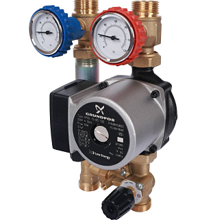 Группа насосная с 3-х ход. прив. смес. 3/4" с насосом Grundfos UPSO 15-65 130 SDG-0007-002002 STOUT