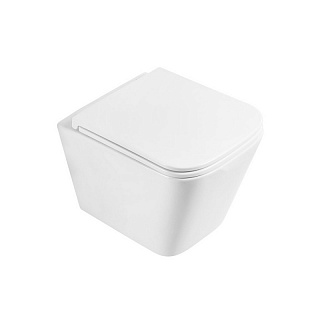 Унитаз подвесной Belbagno "ARDENTE-R" безободк. сид.м/л (BB520CHR+BB2322SC) 