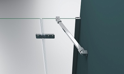 Дверь для душа BelBagno KRAFT-B-12-60/30-C-Cr-R + AEK-WLM-45-Cr (петли справа)