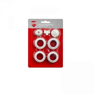 Комплект д/радиатора 3/4" Royal Thermo без кроншт. (белый)  