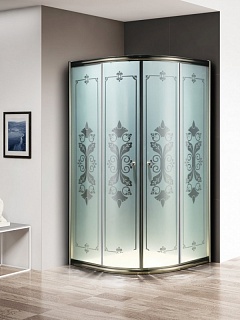 ДУШЕВОЙ УГОЛОК CEZARES GIUBILEO-R-2-100-SCORREVOLE-C-Br