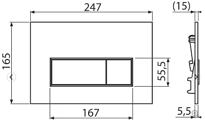 Система инсталляции д/унитаза AlcaPlast 4 в 1 (AM101/1120) с кнопкой (M570 белый глянец) КОМПЛЕКТ