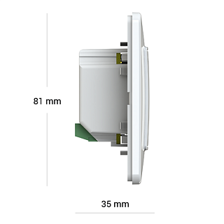 Терморегулятор Terneo S, в подрозетник, теплый пол 5-40°C, AC230V, 16A, DS Electronics