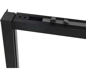 Дверь для душа VINCEA Slim Soft 1,2 м черный/прозрачное 6мм Easy Clean VDS-1SS120CLB