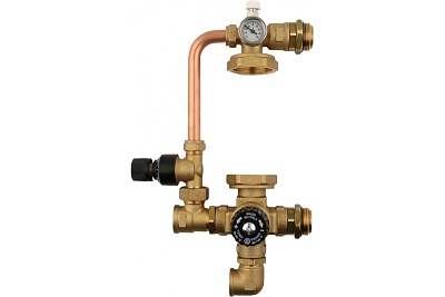 Узел насосно-смесительный с термостатическим клапаном и байпасом, без насоса (SDG-0120-002000) STOUT