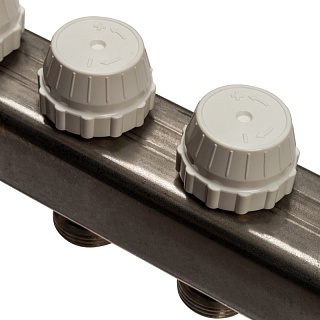 Коллектор 12-вых. нерж.ст. с регул. клапанами (SMS 0922 000012) STOUT