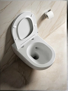 Унитаз подвесной Cerutti  SPA "SELLA Tornado" безободковый сид.дюропл. м/лифт CT9529 АКЦИЯ!!