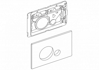 Кнопка управления систем инст. BelBagno SFERA BB018-SR-ORO золото
