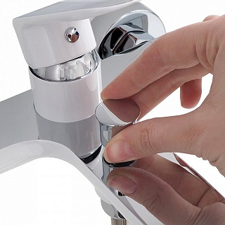 Смеситель для ванны, белый/хром, Calipso, IDDIS, CALSB00i02WA