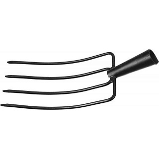 Вилы GRINDA кованые, 4 круглых зубца, без черенка, 180х300мм 39720-4_z01