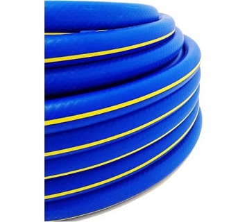 Шланг поливочный трехслойн. "AQUA FORCE"  (Soft touch-резина армированная ) 3/4", пищевой (бухта 25 м) 4атм, от -50 до +90 С