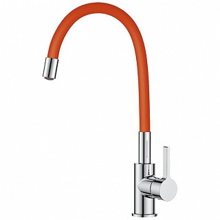 Смеситель д/кухни KLIO d35 оранж., гибкий излив  3510L ARGO 41035 