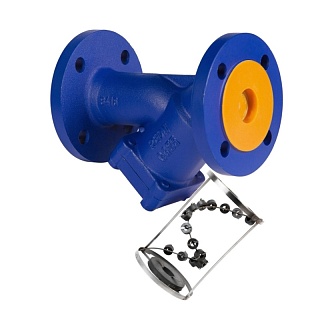 Фильтр ФМФ сетчатый фланцевый с магн. Ду50 REON тип RSV05, PN16, Тmax=300°С, корпус чугун GG25 (050RSV05)(173244)