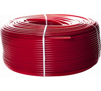Труба PEX-a 16x2,0мм ROMMER  RPX-0002-501620 сш.полиэтилен, с кислор. слоем, красная в НАРЕЗКУ 