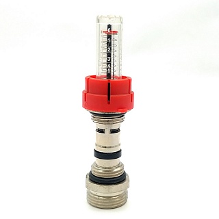 Расходомер коллекторный с переходным ниппелем 1/2*3/4 VR1112