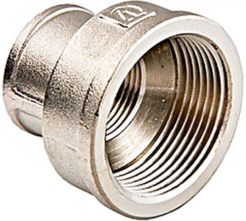 Муфта переходная  2" х 1 1/4" латунь никель LD (14шт)