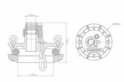 Оголовок  скважинный ОСП 110-130/32 