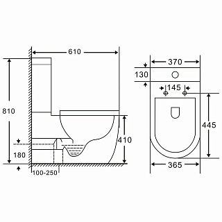 Унитаз-компакт безободковый Vincea "Evo" белый .сиденье slim м/л  VT2-34 (VT2B-34 + VT2T-34)