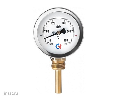 Термометр бим.,  0...120' C, шток 46х6мм (БТ-32.211, 63мм, кл.точ.2,5) (РОСМА) (2443)