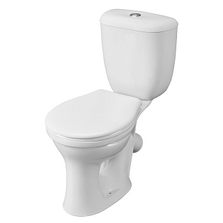 Унитаз-комп "Виктория" тарельчатый белый  с арм., сид., креп (Воротынск) 