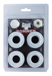 Комплект д/радиатора 1/2" ROMMER без кроншт. 7 в 1  F011-1/2 (40 шт.) (RAL9016)