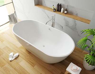 Ванна литьевой мрамор Эстет Майами,180  + обрешетка