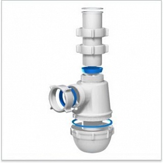 Сифон 1 1/2х40 бутылочный б/выпуска   Ани  С0120 (50)