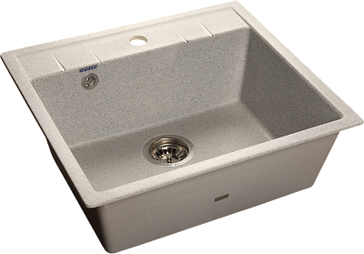 Мойка комп. GRANFEST Quadro GF- Q561 (560х510) серый с сифоном
