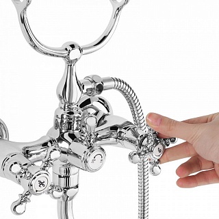 Смеситель для ванны с длинным изливом с керамическим дивертором, SAM, IDDIS, SAMSBL2i10