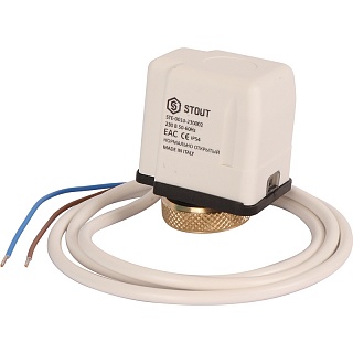 Сервопривод электротермический компактный 230 В, НО (STE-0010-230002) STOUT