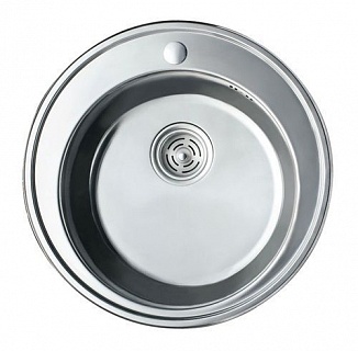 Мойка нерж врезная  MELANA D510 (0,8х180) (12) 101 декор