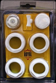 Комплект д/радиатора 1/2" Royal Thermo без кроншт. (белый)  