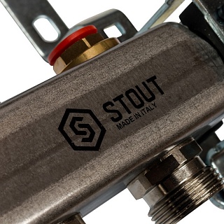 Коллектор 9-вых. нерж.ст. без расходомер. (SMS 0932 000009) STOUT