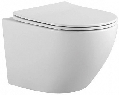 Унитаз подвесной AQUATEK ЕВРОПА безободковый сид.slim с м/л  AQ1901-00