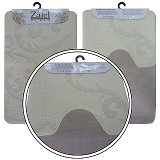 Коврик для ванной КЛАССИК квадраты 55х90см бежевый (00290)