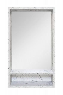 Зеркало 45 "Мия-45" с полочкой, серый  MISTY