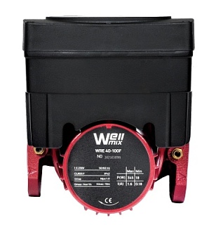 Насос цирк. с част. WRE 40-100F (220мм) DN40, PN10, Qmax=14м3/ч, Hmax=10м, Tmax=110°С, 220В, 345Вт (16049998) Wellmix