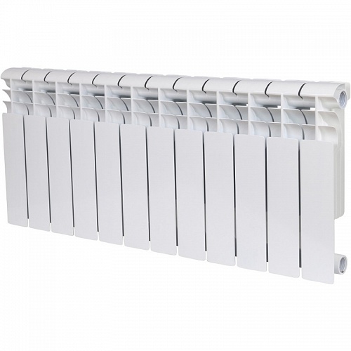 Радиатор бимет. Rommer Profi BM350 14 сек (RAL9016)  