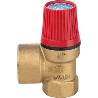 Клапан предохранительный 2,5 bar x 1/2 SVH для систем отопления (SVS-0001-002515) STOUT